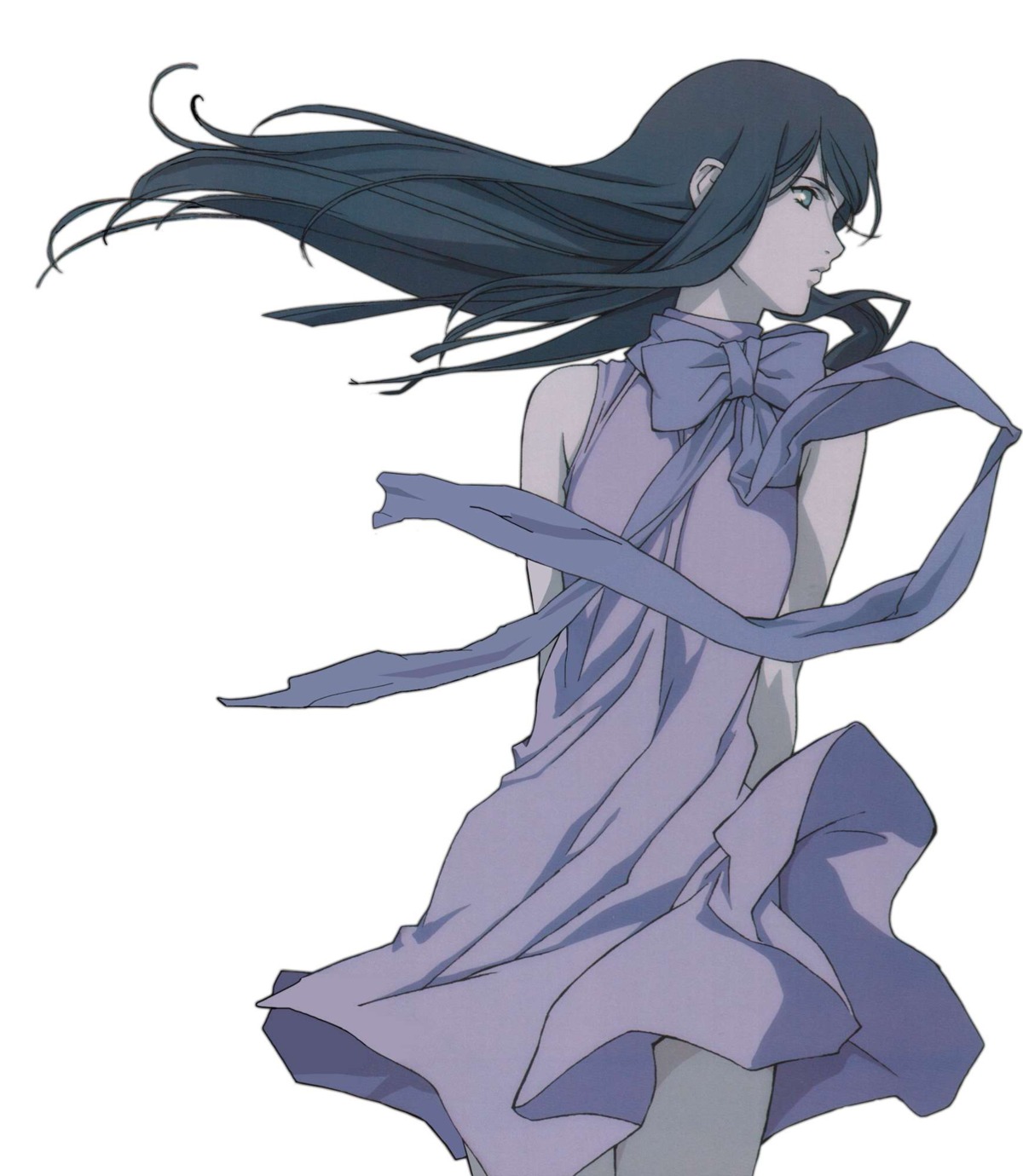 dress, mishima_reika, monochrome, rahxephon