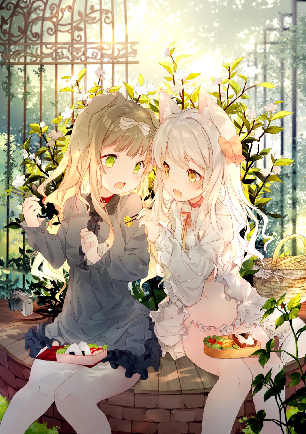 amafuyu, animal_ears, tail, yuri