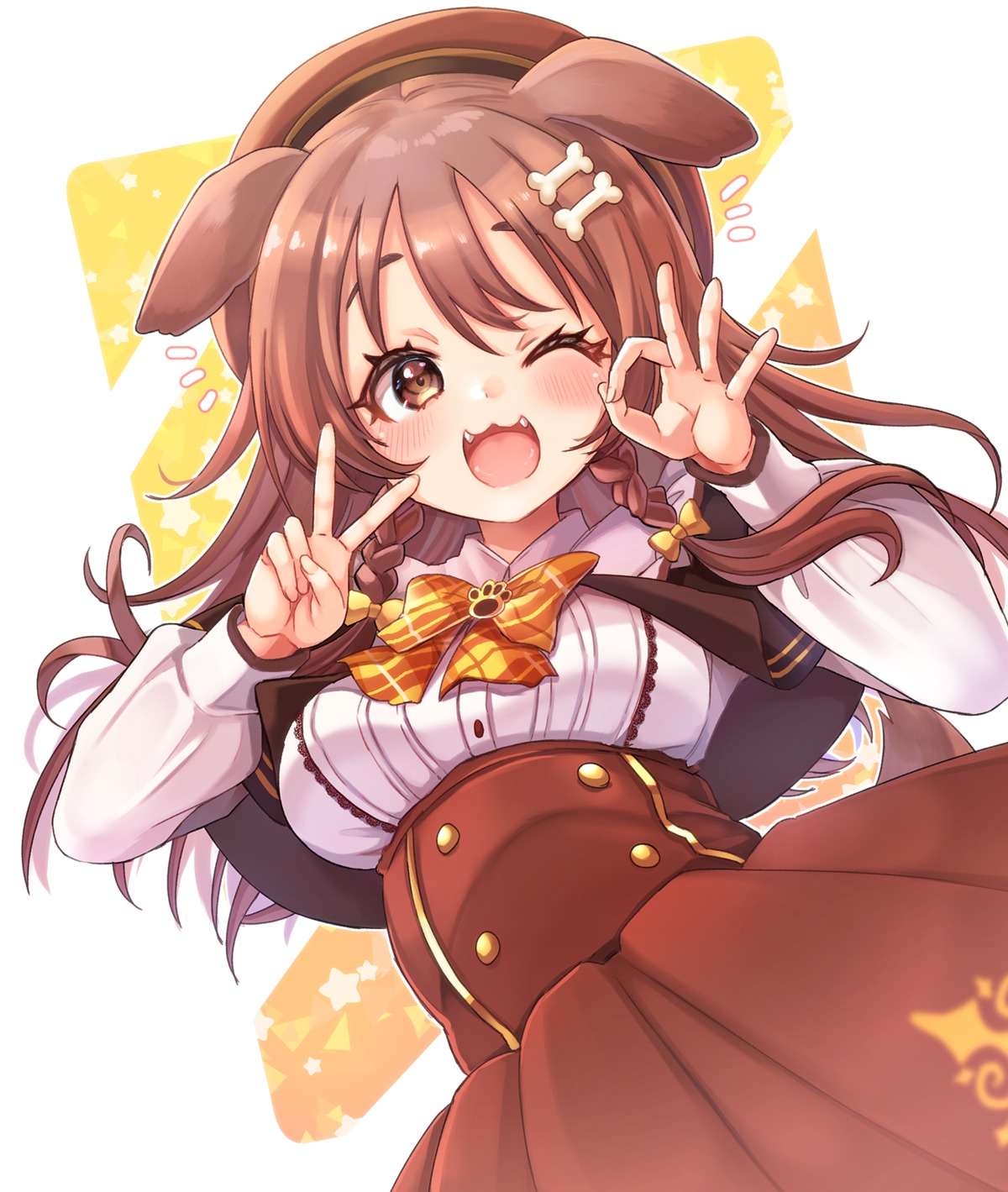 animal_ears, hololive, hololive_gamers, inugami_korone, inumimi, kamiya_zuzu, tail