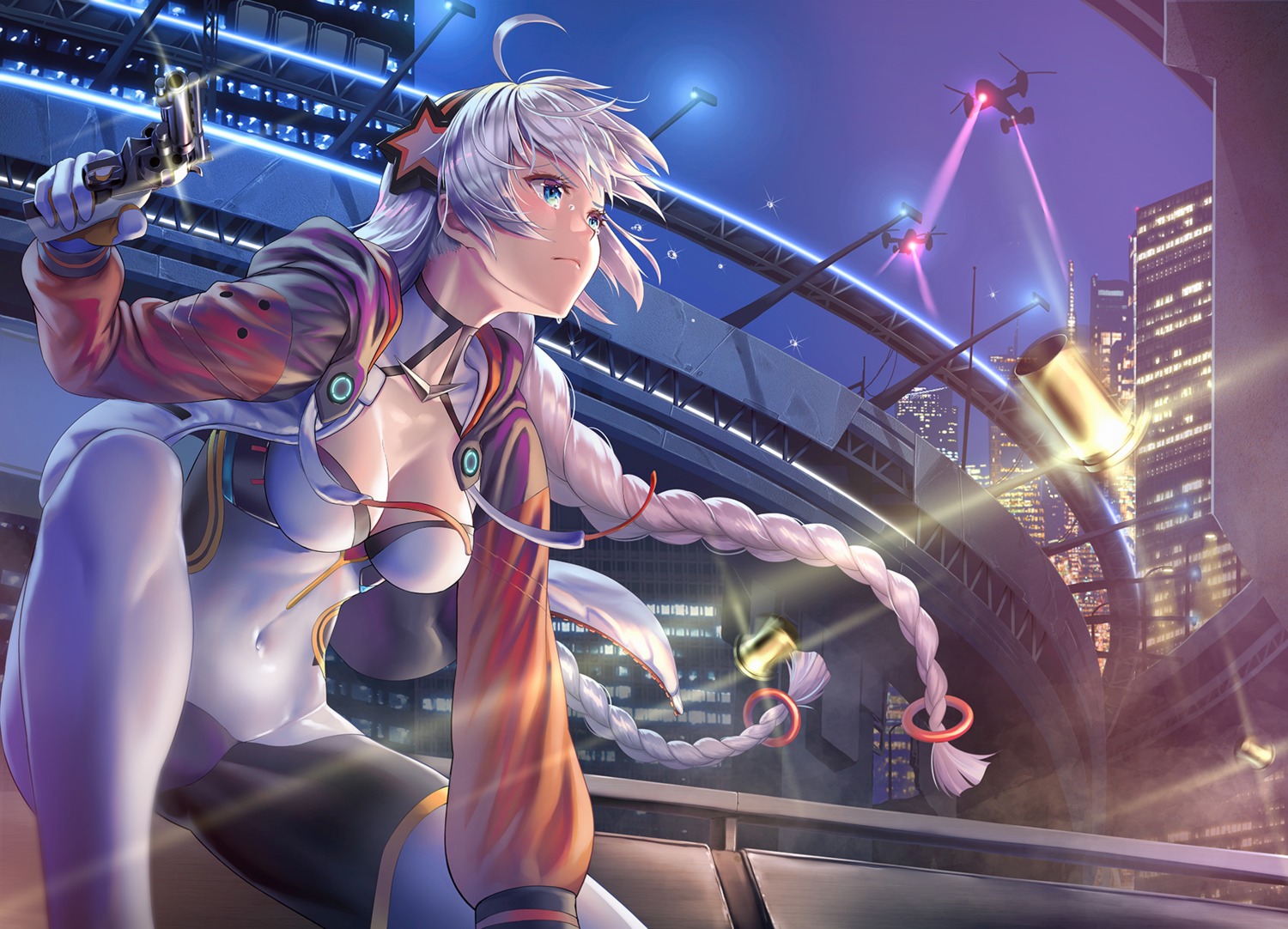 benghuai_xueyuan, bodysuit, gotointhepark, gun, honkai_impact, kiana_kaslana