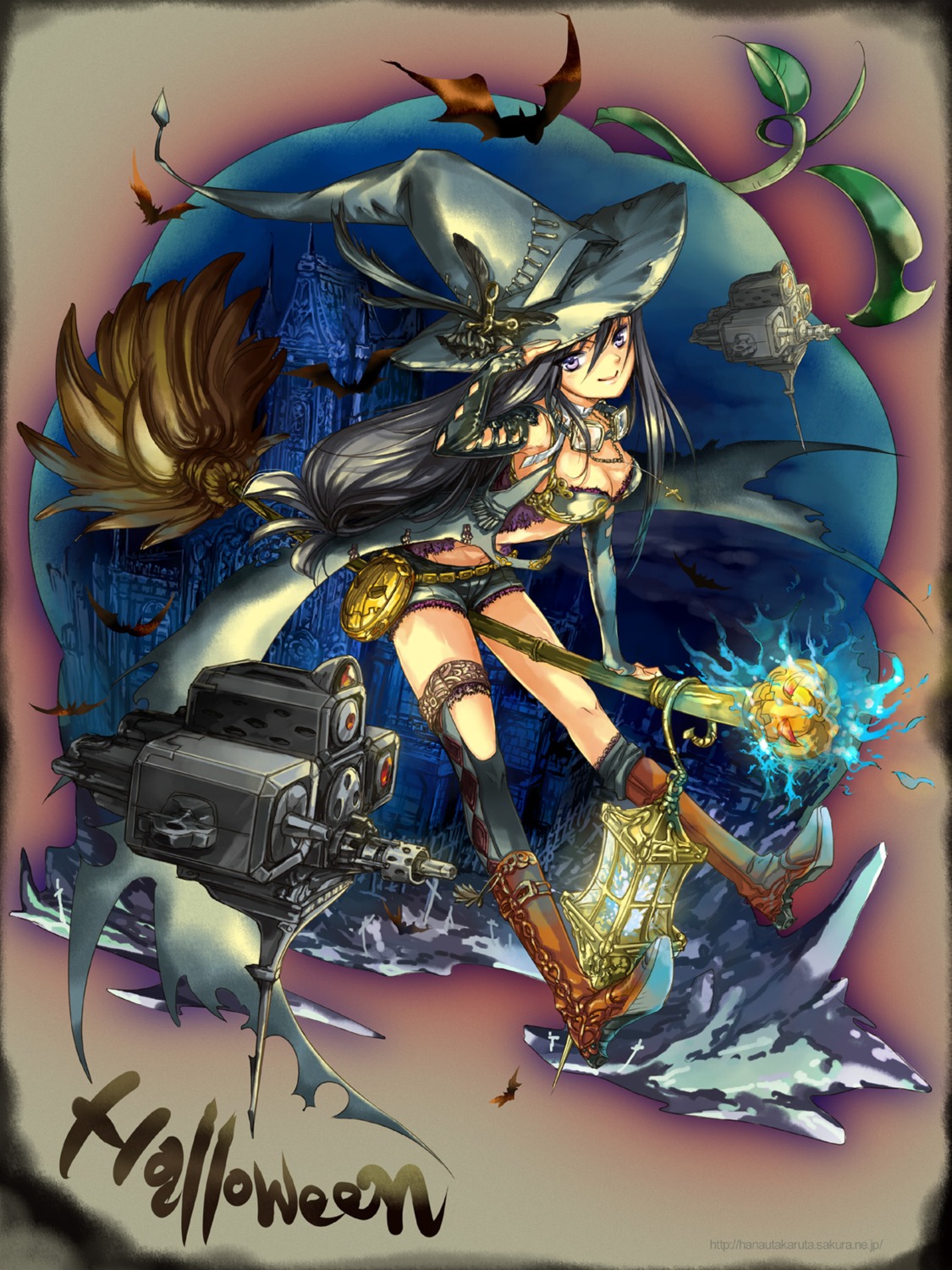 halloween, kan_satomi, witch