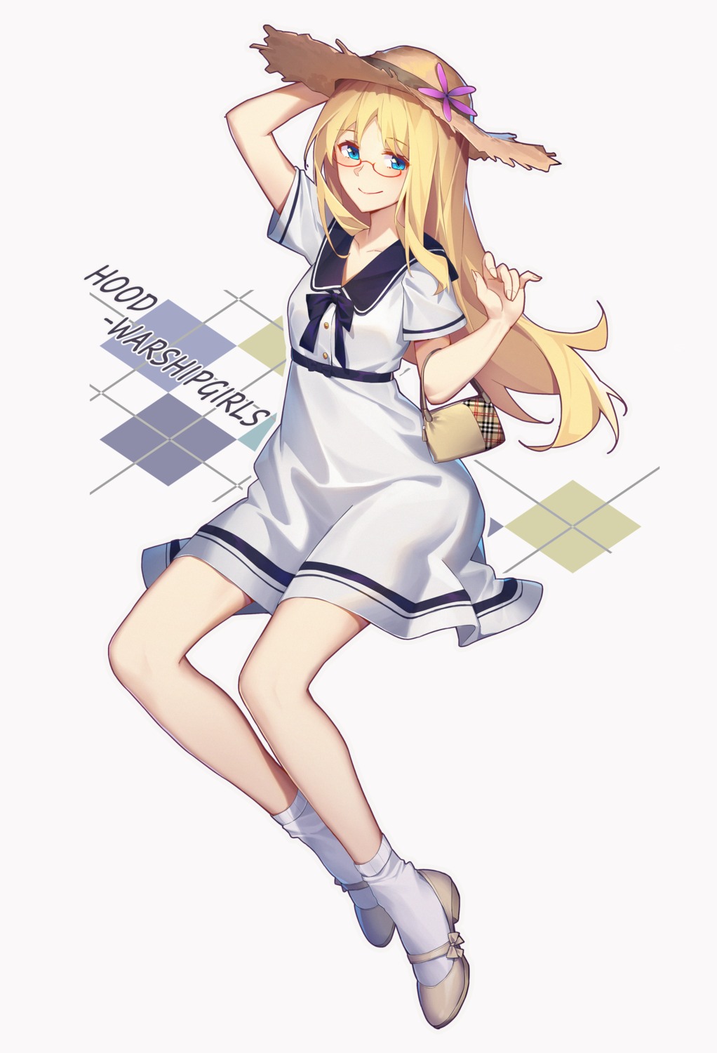 arnold-s, dress, hood_(zhanjianshaonv), megane, zhanjianshaonv