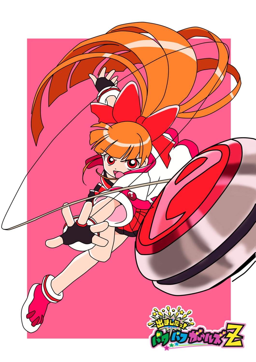 akazutsumi_momoko, dress, powerpuff_girls_z, shimogasa_miho