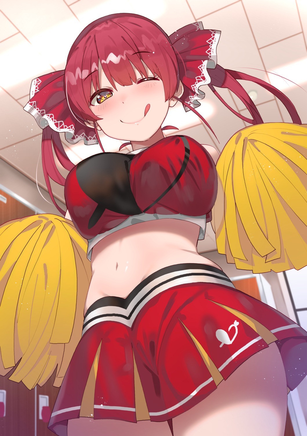 cheerleader, hololive, houshou_marine, tonari_no_kai_keruberosu