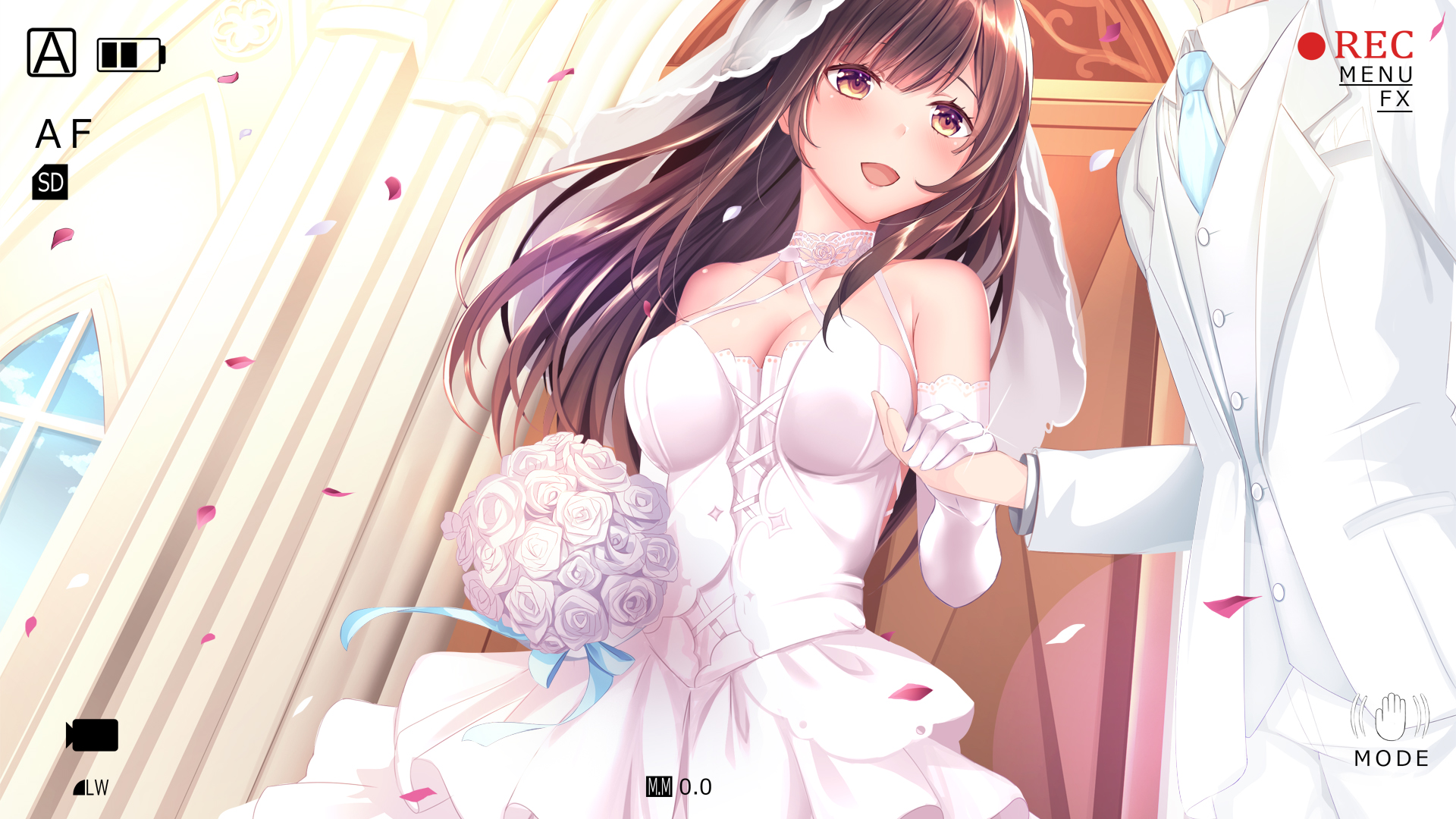 cleavage, dress, haruka_natsuki, wallpaper, wedding_dress