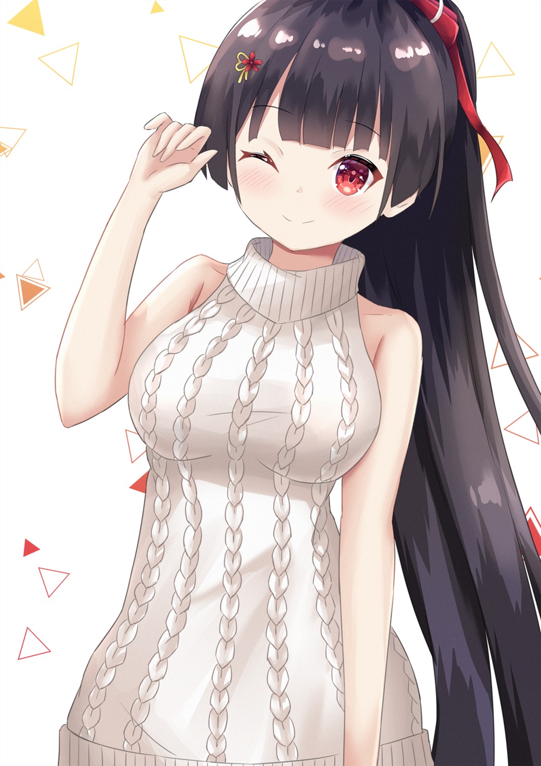 agano_(azur_lane), azur_lane, dress, hayashi_maka, sweater