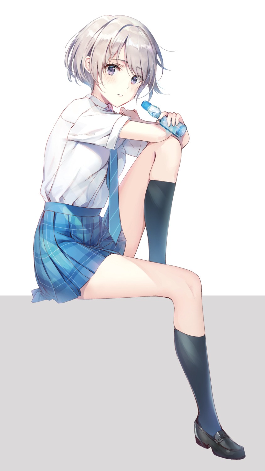 chitose-kun_wa_ramune_bin_no_naka, nishino_asuka, raemz, seifuku, skirt_lift