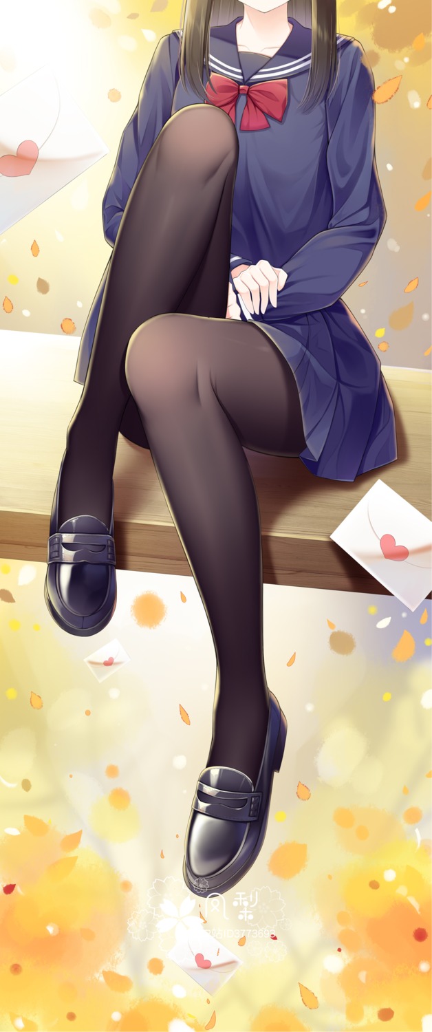 fengli_(709622571), pantyhose, seifuku