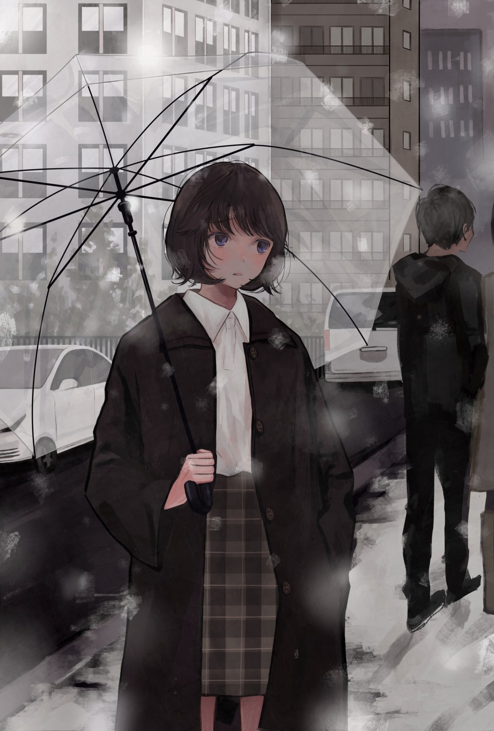 maoyasumisumi, seifuku, umbrella