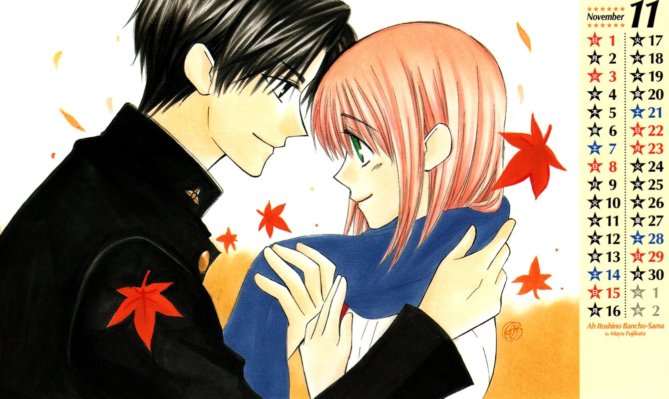 aa_itoshi_no_banchou-sama, calendar, fujitaka_mayu, jpeg_artifacts, scanning_artifacts