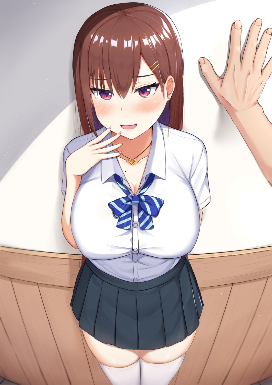 seifuku, shidaidaka, thighhighs