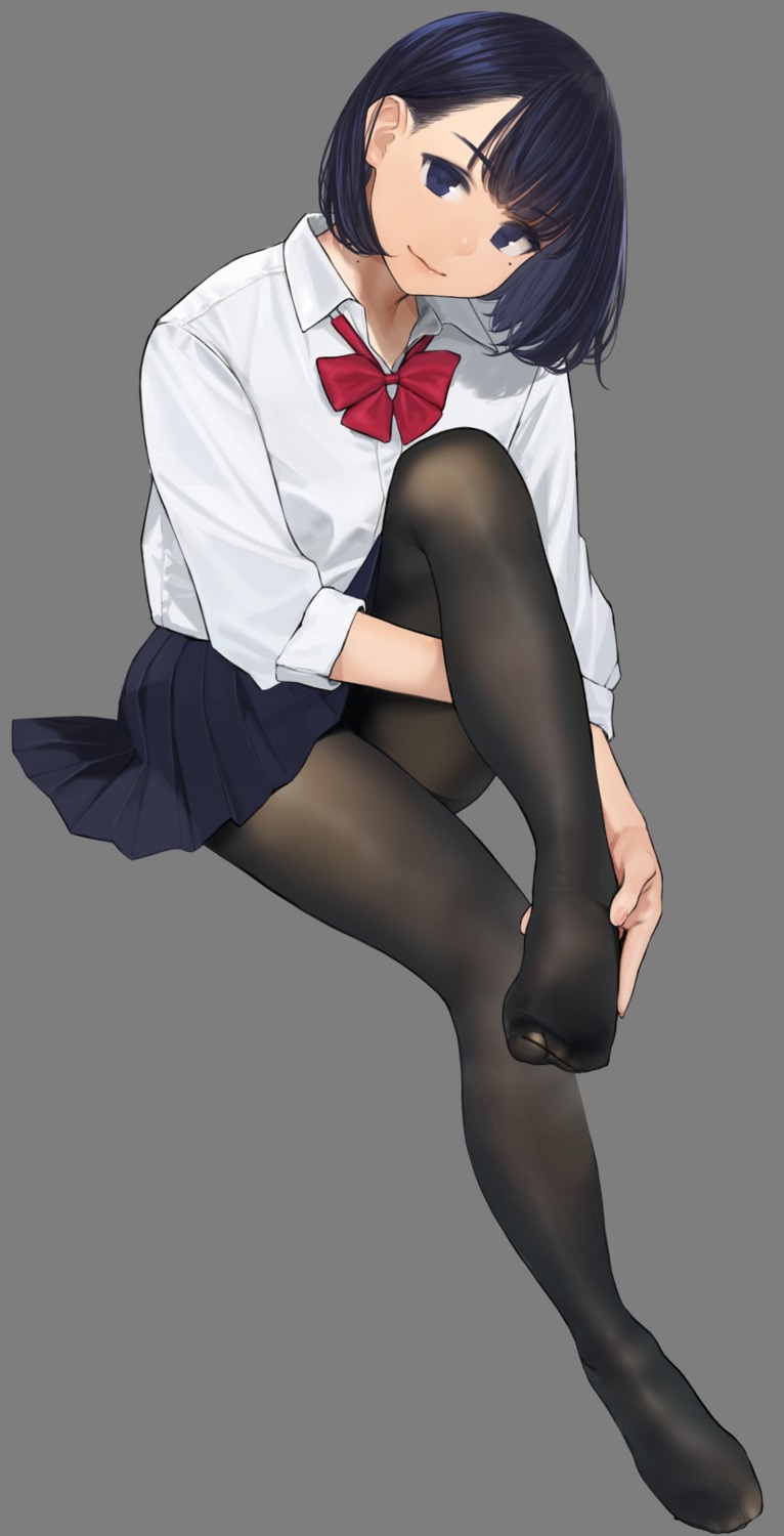 feet, miru_tights, nakabeni_yua, pantyhose, seifuku, skirt_lift, transparent_png, yom