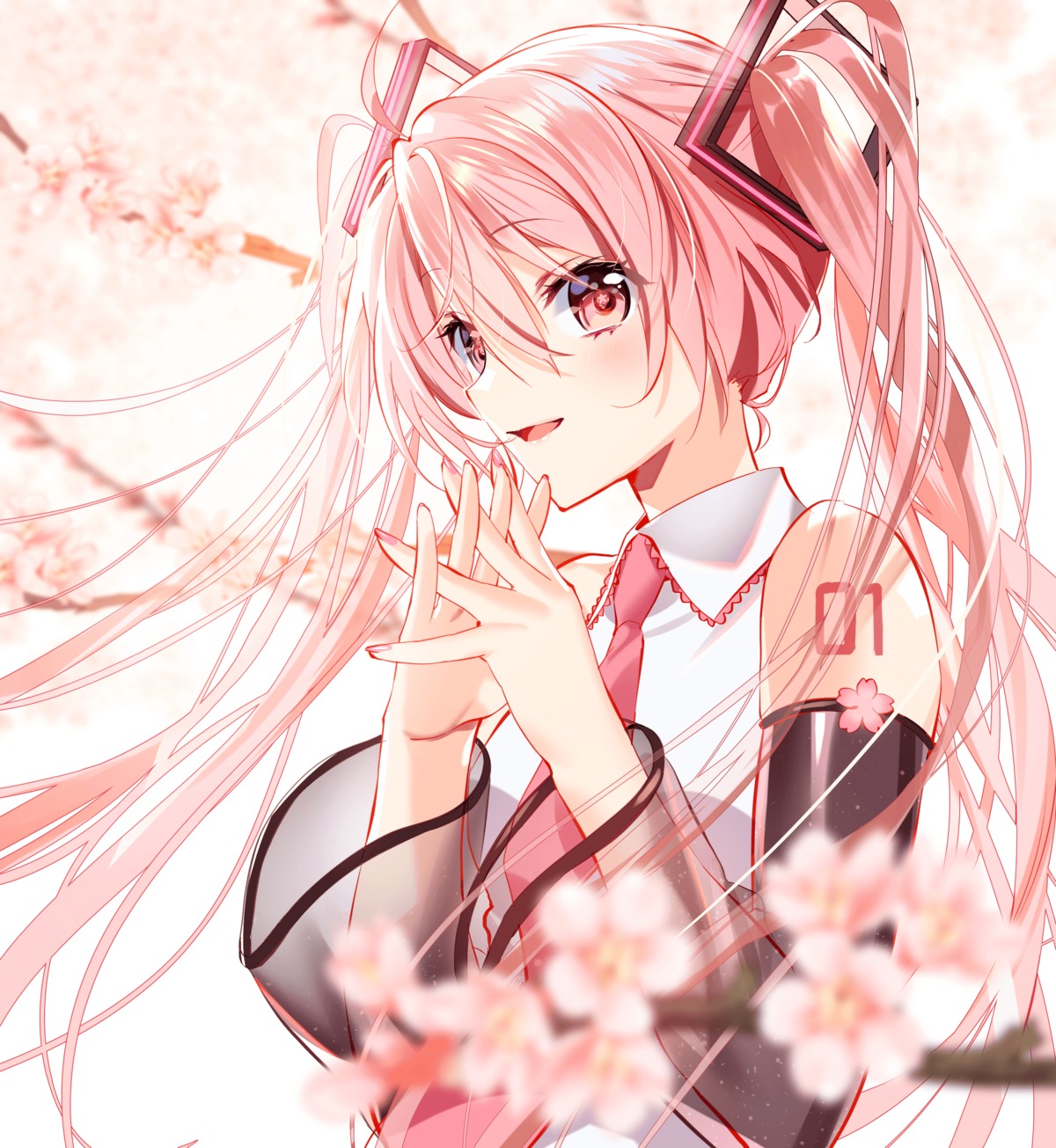 hatsune_miku, murakami_yuichi, sakura_miku, tattoo, vocaloid
