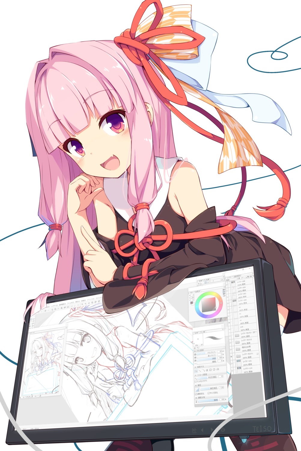 kotonoha_akane, masaki_(machisora), sketch, voiceroid