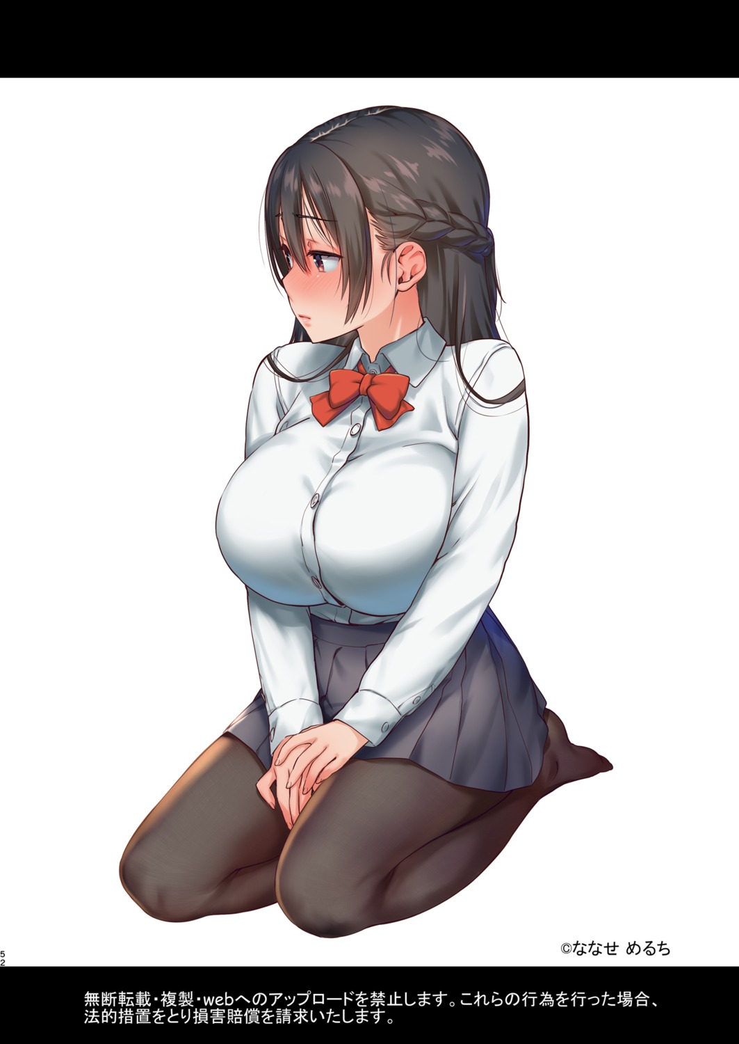 nanase_meruchi, pantyhose, seifuku