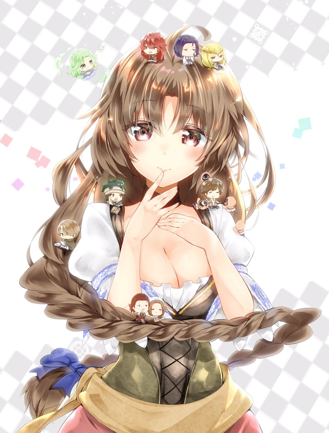 chibi, cleavage, dress, kaiko_sareta_ankoku_heishi_(30-dai)_no_slow_na_second_life, marika_(ankokuheishi), rurekuchie