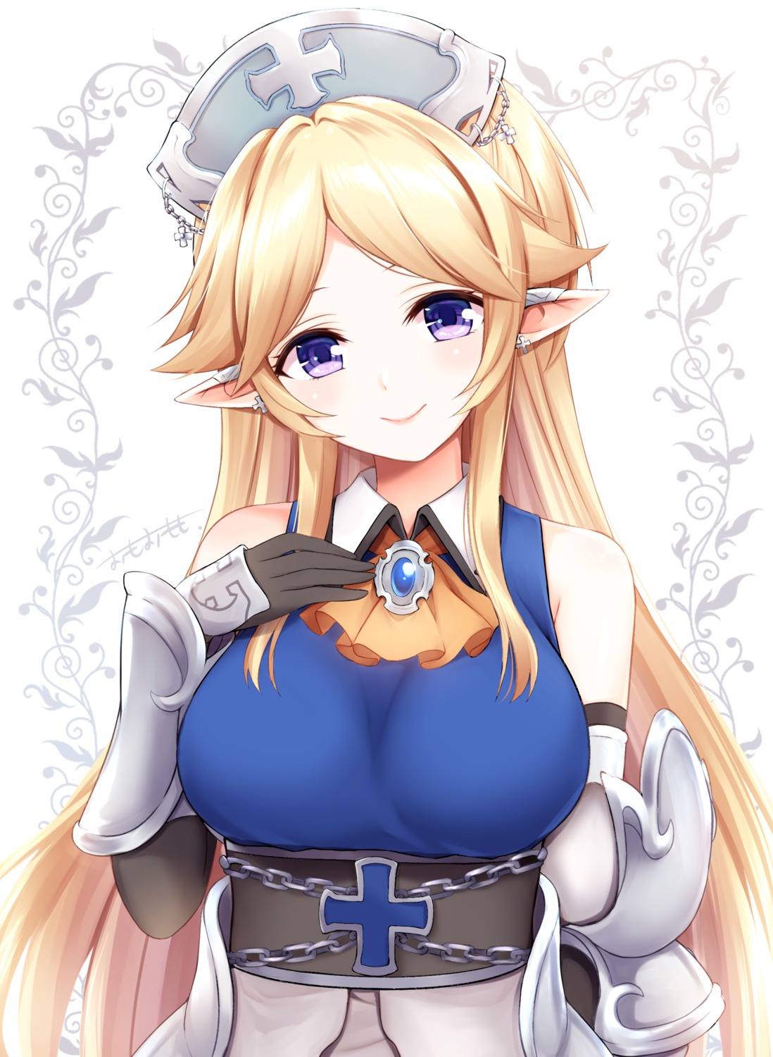 armor, ayase_yukari, elf, omoomomo, pointy_ears, princess_connect!, princess_connect!_re:dive