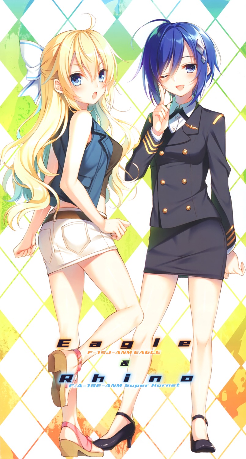 eagle_(girly_air_force), girly_air_force, heels, rhino_(girly_air_force), toosaka_asagi, uniform