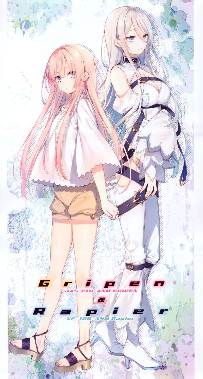 girly_air_force, gripen_(girly_air_force), heels, rapier_(girly_air_force), toosaka_asagi