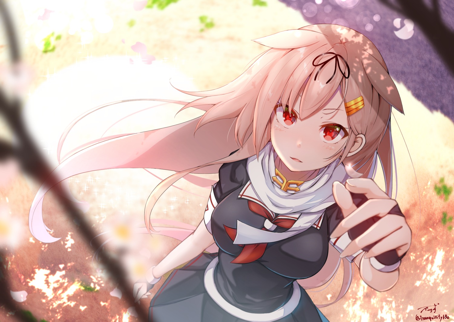 baileys_(tranquillity650), kantai_collection, seifuku, yuudachi_(kancolle)