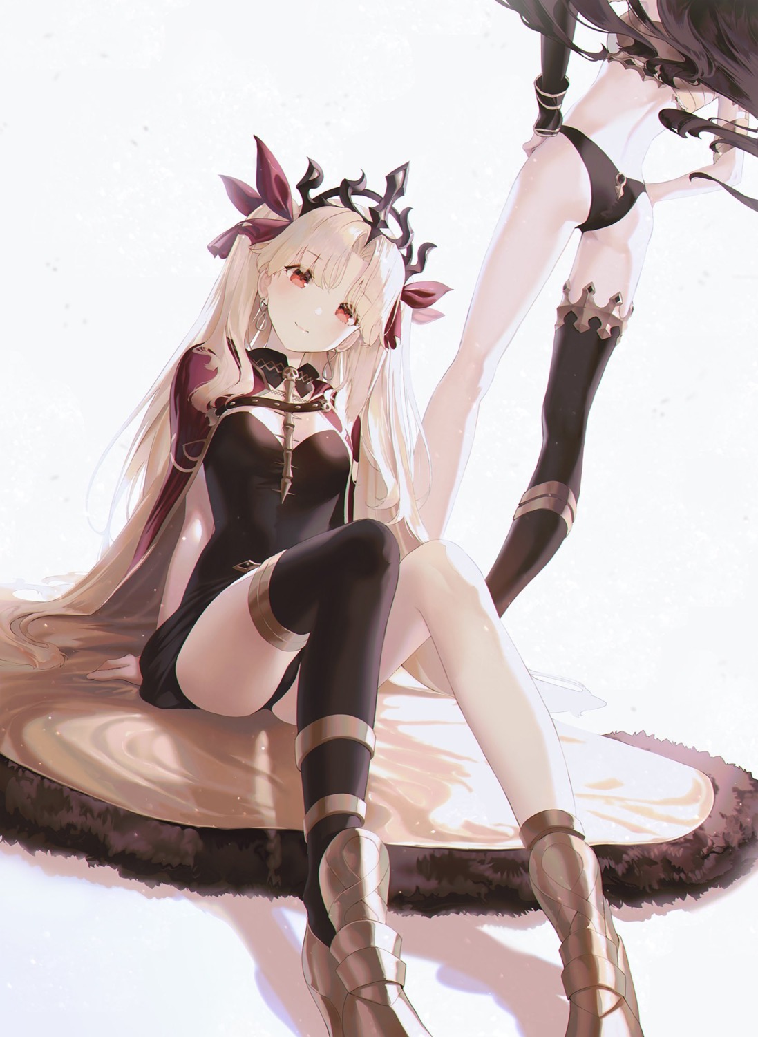 armor, ass, bikini_armor, ereshkigal_(fate), fate/grand_order, ishtar_(fate), pantsu, seol