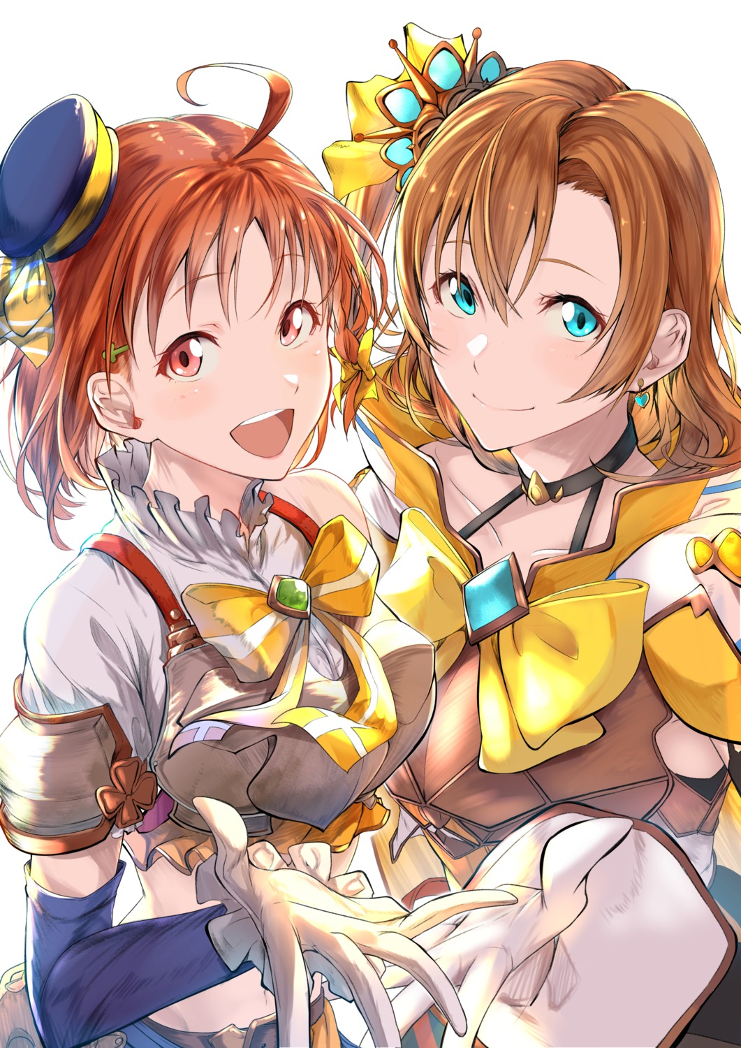 armor, cosplay, crossover, granblue_fantasy, kousaka_honoka, love_live!, love_live!_(series), love_live!_sunshine!!