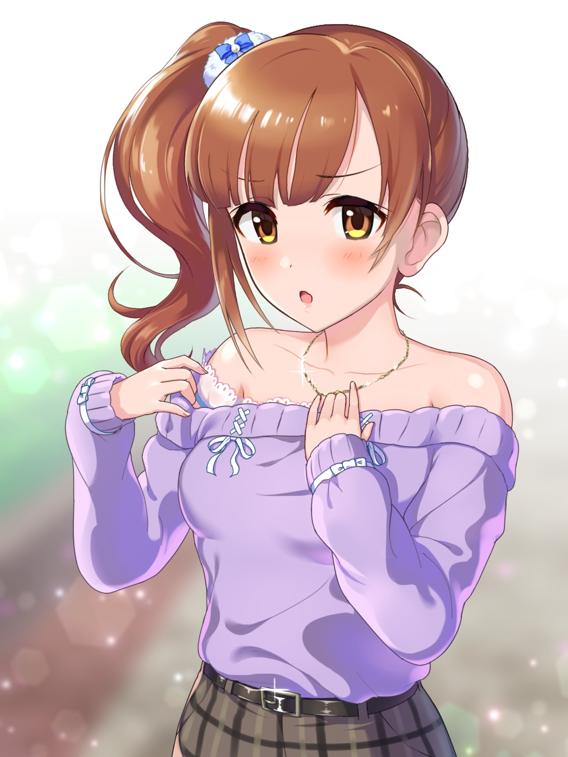 breast_hold, igarashi_kyouko, natsuya, sweater, the_idolm@ster, the_idolm@ster_cinderella_girls
