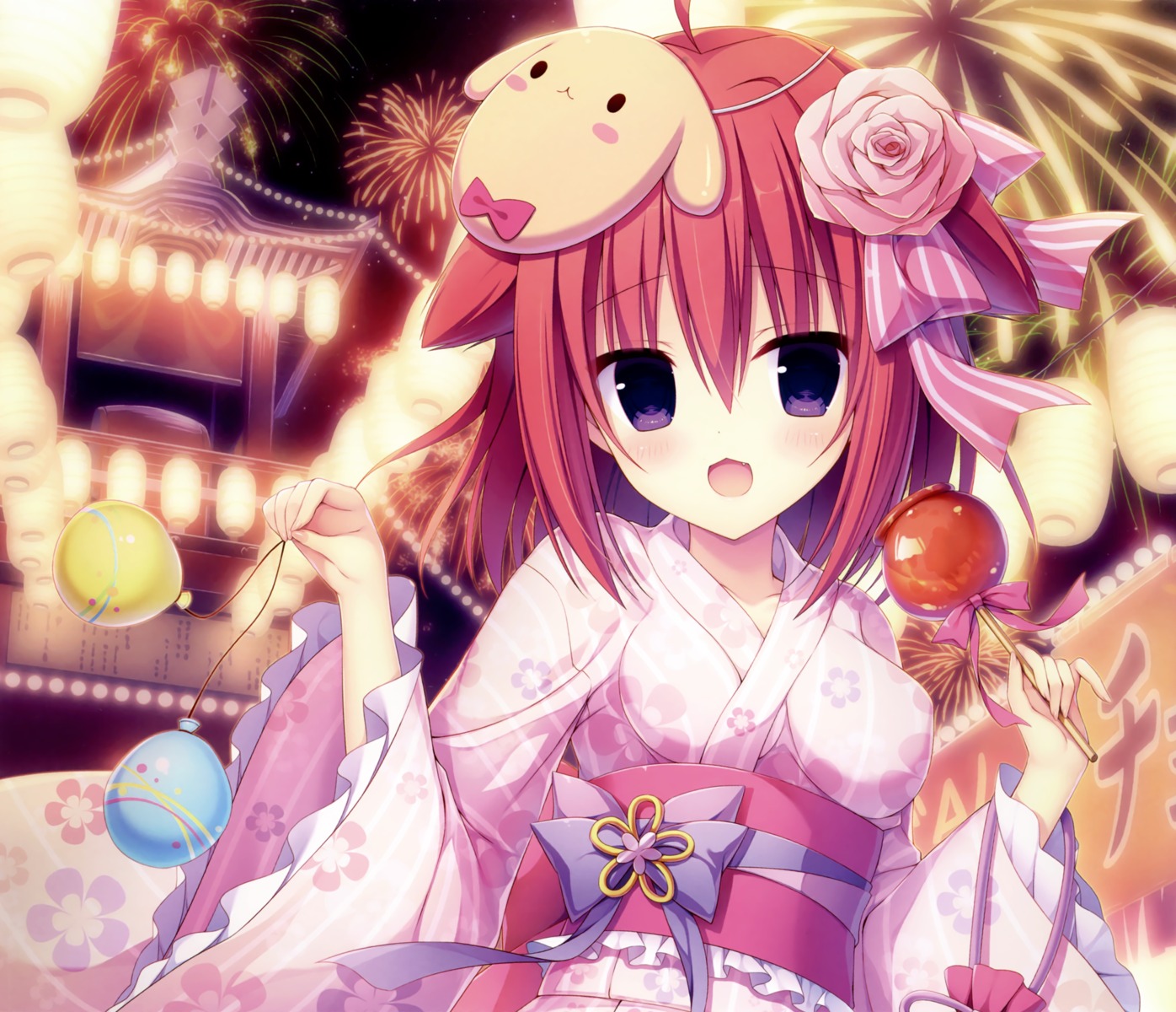 hasune, kanou_minato, kimono, madosoft, raspberry_cube