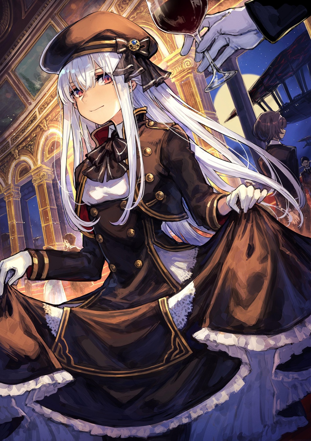 mephist, propeller-opera, shironomiya_izaya, skirt_lift, uniform