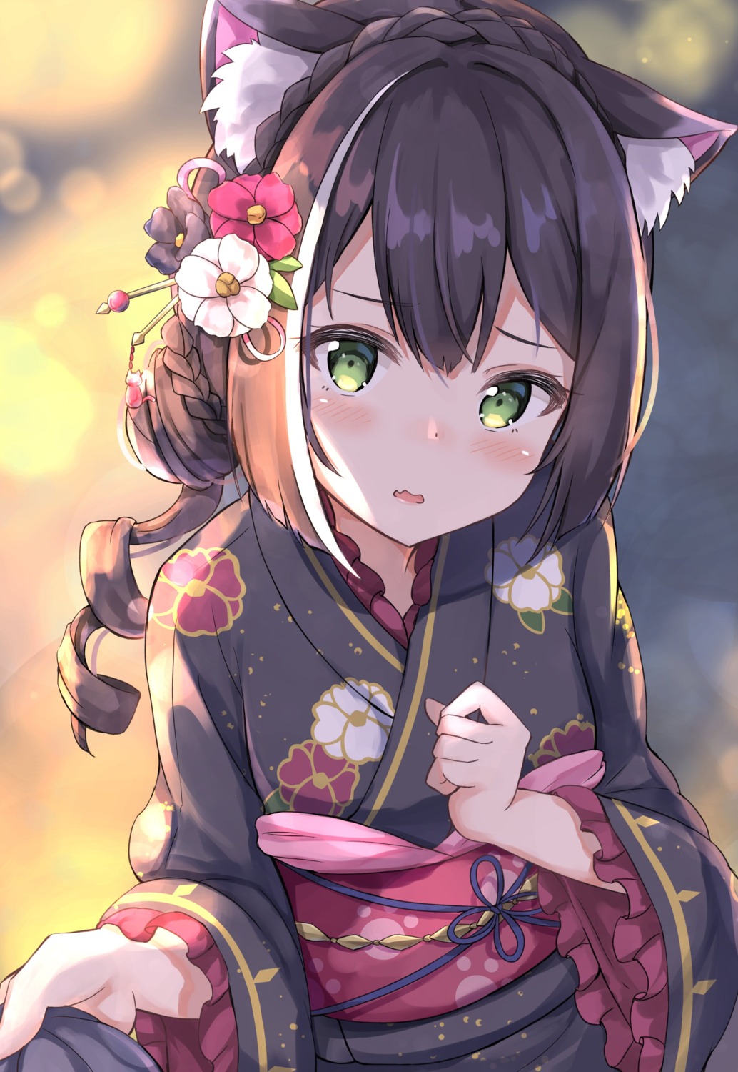 animal_ears, karyl_(princess_connect), keiran_(ryo170), kimono, princess_connect!, princess_connect!_re:dive