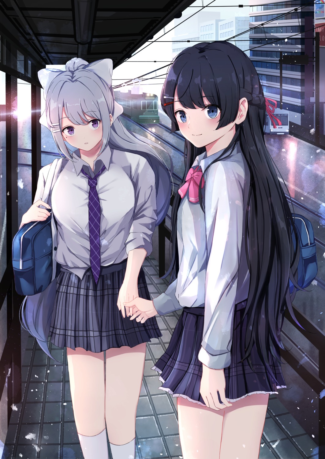 dodon_gadon, higuchi_kaede, nijisanji, seifuku, tsukino_mito