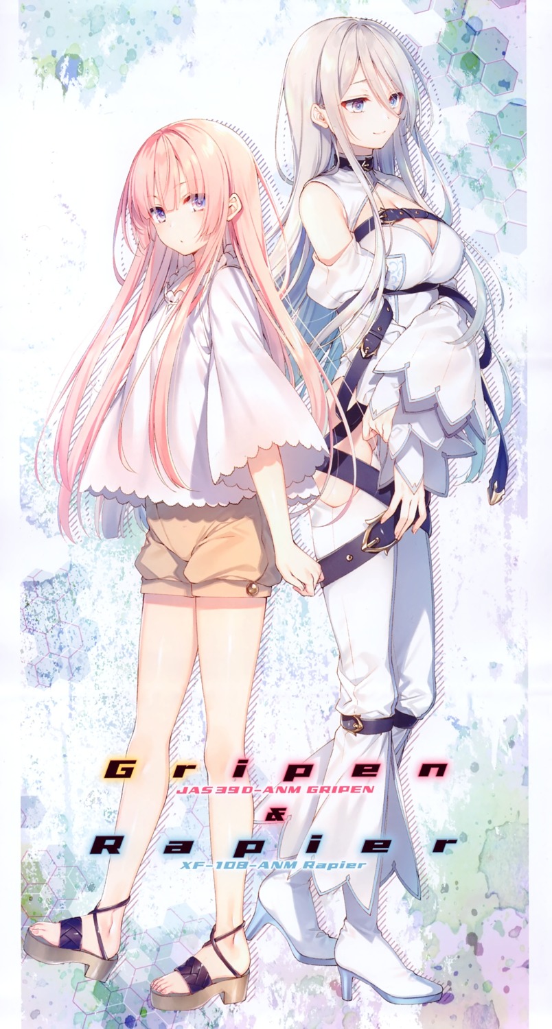 girly_air_force, gripen_(girly_air_force), heels, rapier_(girly_air_force), toosaka_asagi