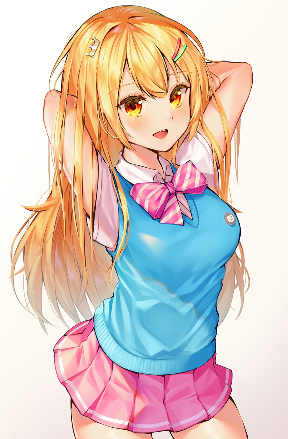 furutachi_ren, hakushoku_n, oshi_no_love_yori_koi_no_love, seifuku, sweater