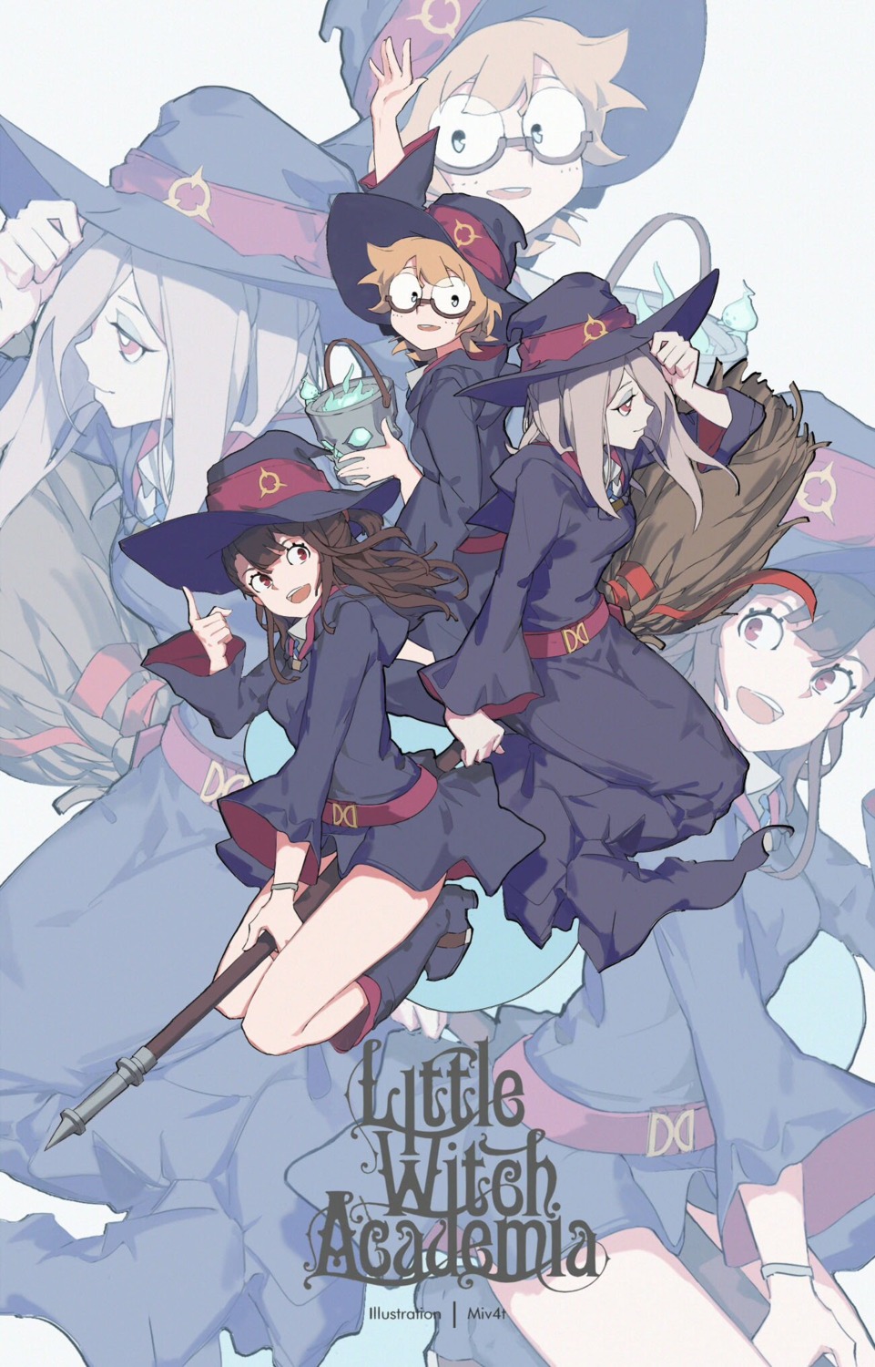 atsuko_kagari, little_witch_academia, lotte_yanson, megane, miv4t, seifuku, sucy_manbavaran, witch