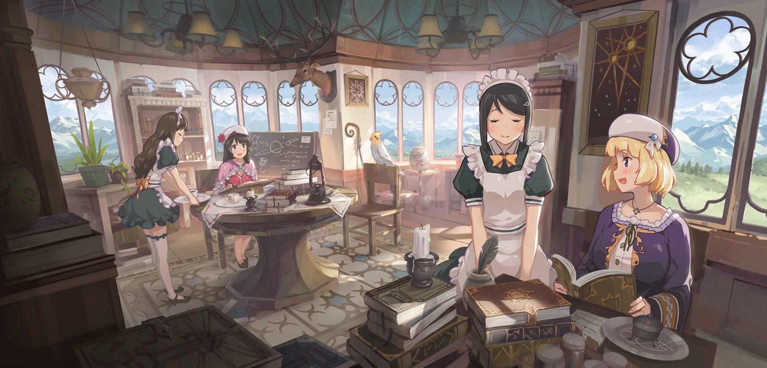 artist_revision, ddal, heels, maid, thighhighs, waitress