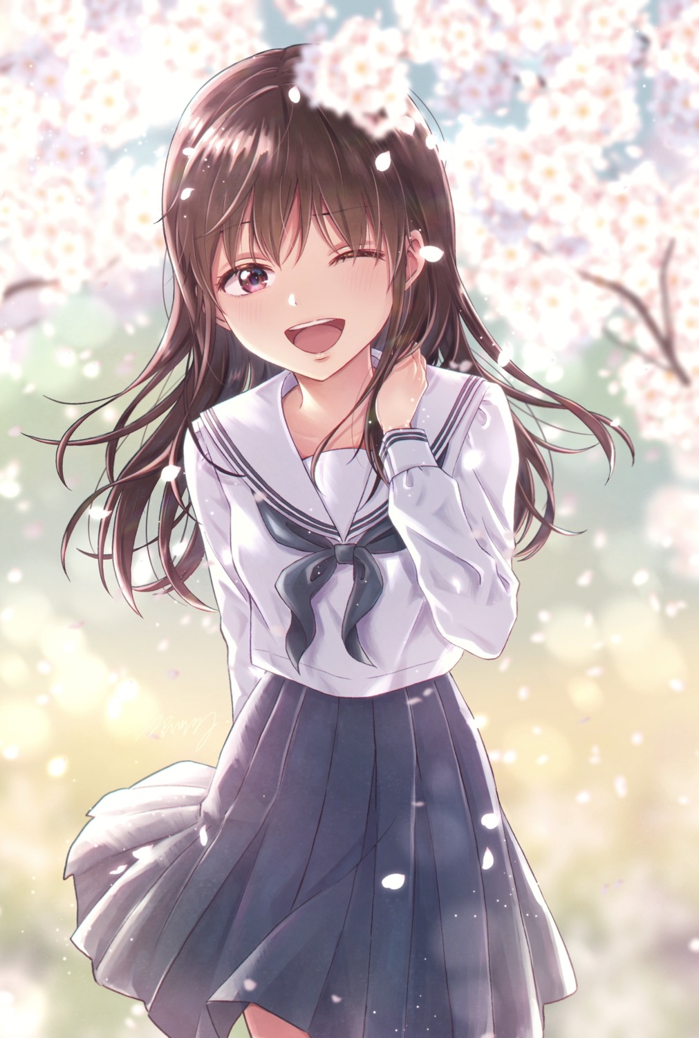 isshokuitaru, seifuku, skirt_lift