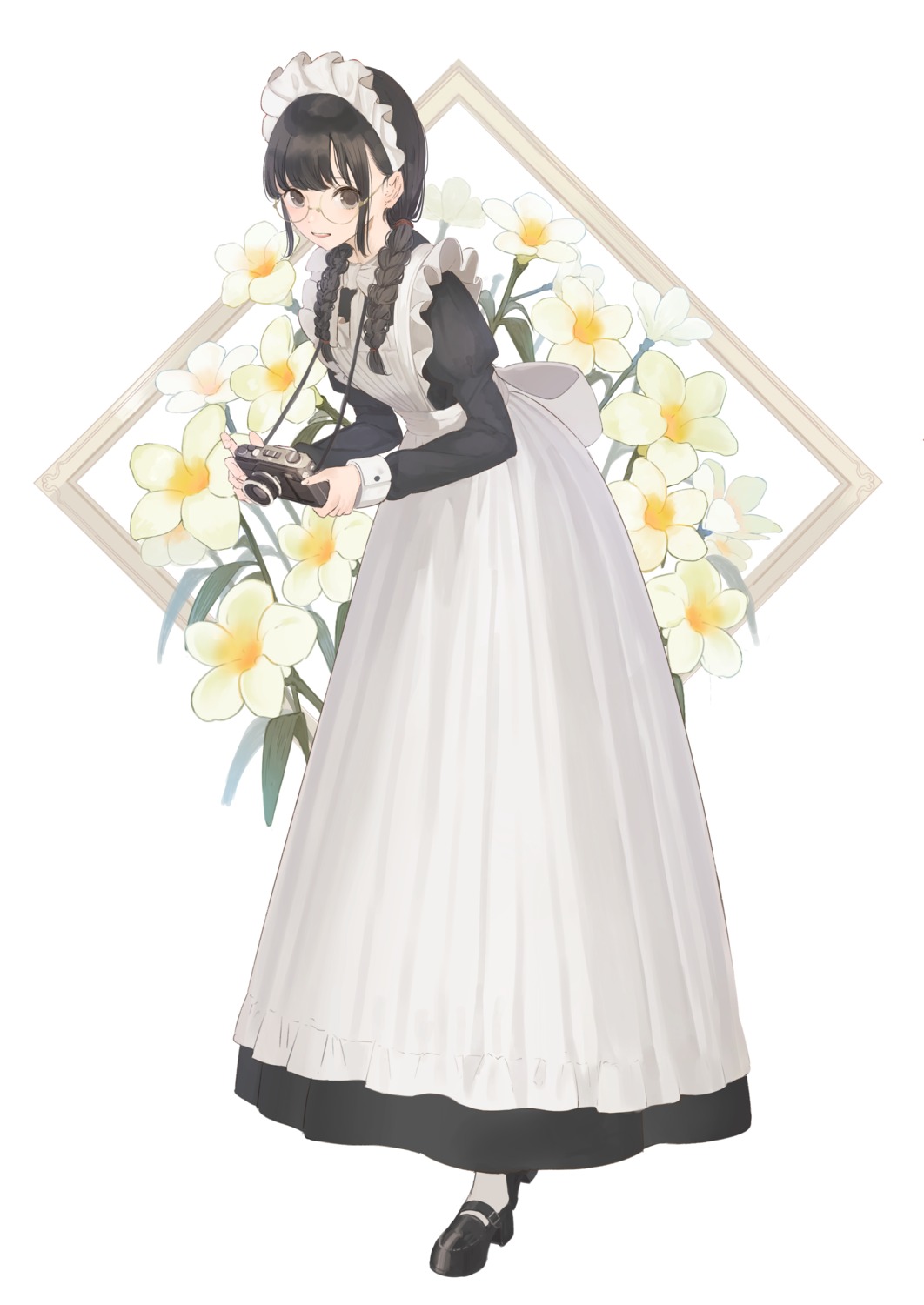 heels, maid, megane, shii_(kairi-t-k0317)