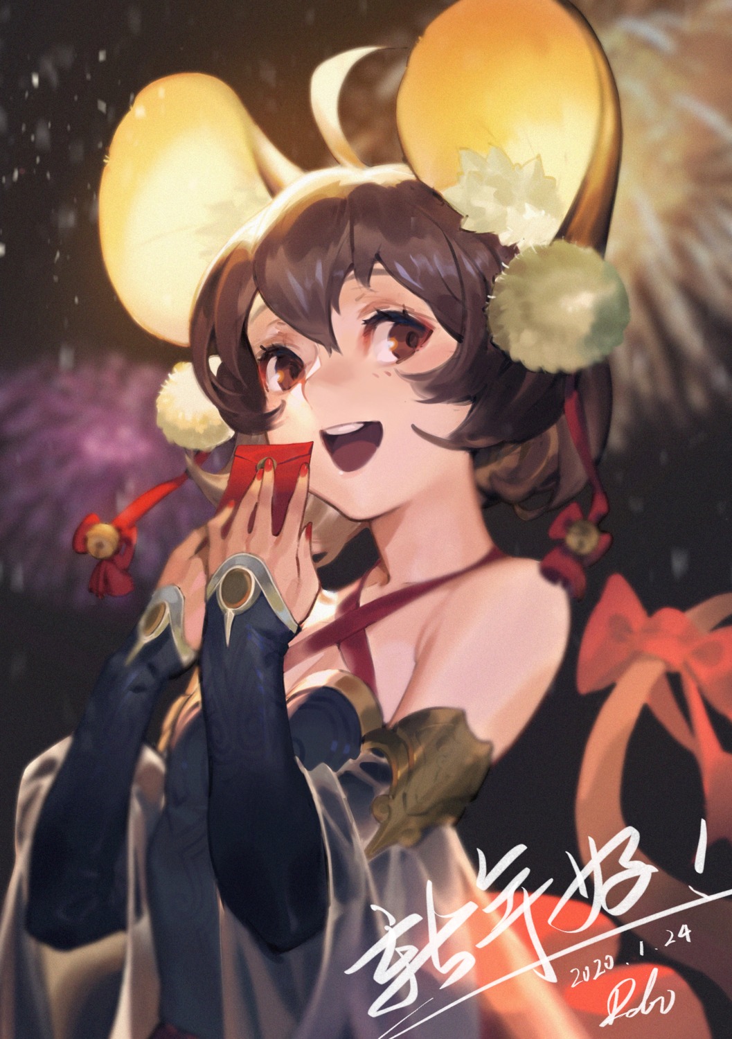 animal_ears, li_chunfu, tail