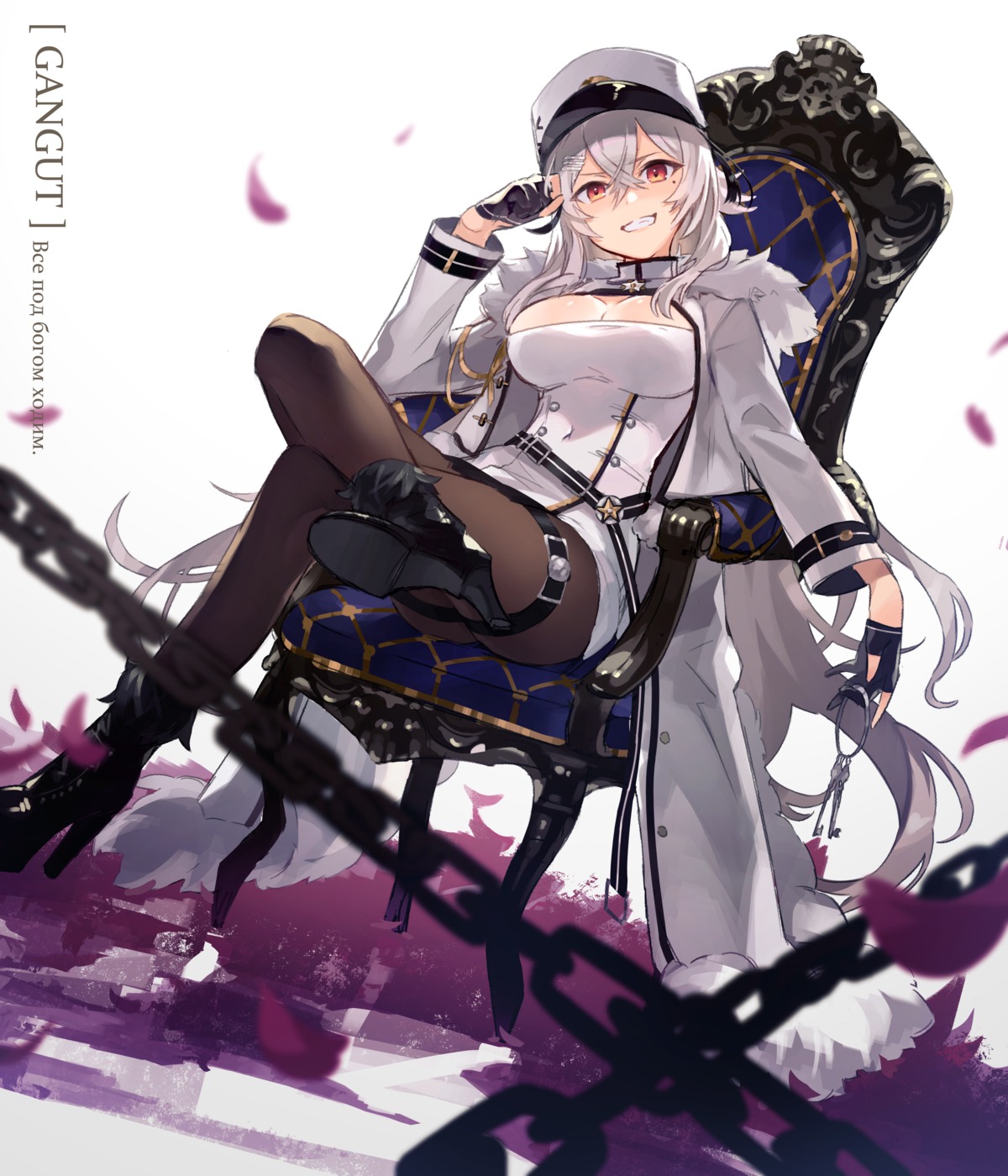 arch-0, azur_lane, gangut_(azur_lane), garter, heels, pantyhose, uniform