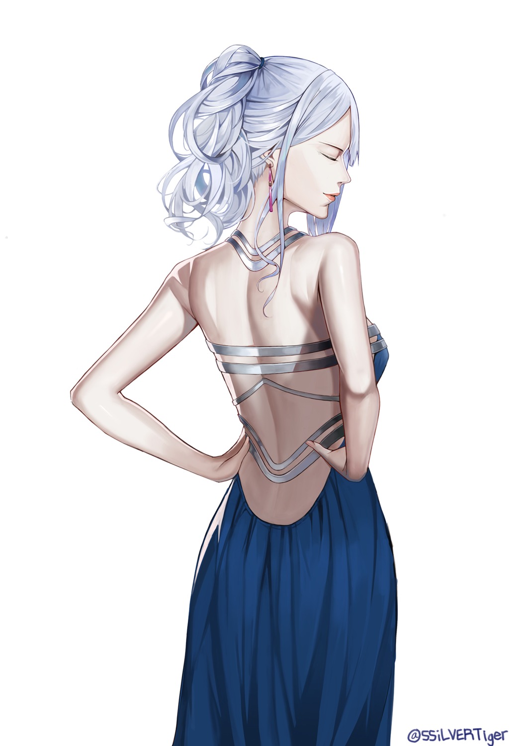 ak-12_(girls_frontline), dress, girls_frontline, ilja, no_bra