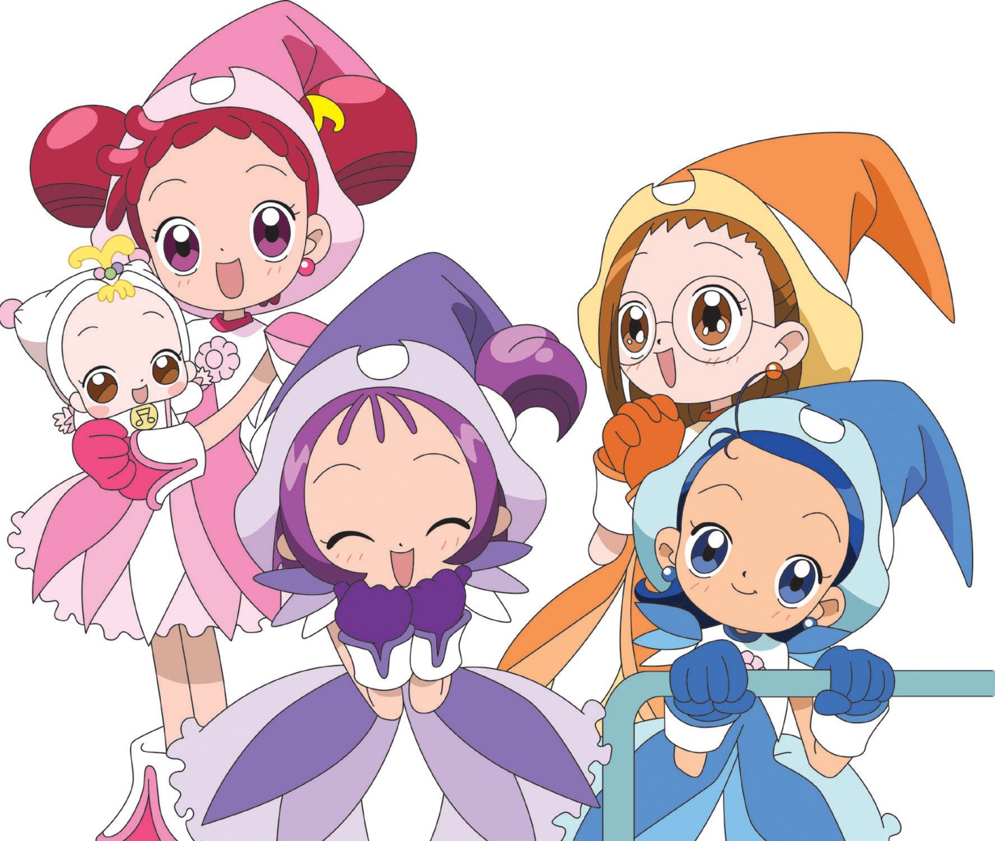 fujiwara_hazuki, harukaze_doremi, makihatayama_hana, ojamajo_doremi, segawa_onpu, senoo_aiko, takanashi_shizue