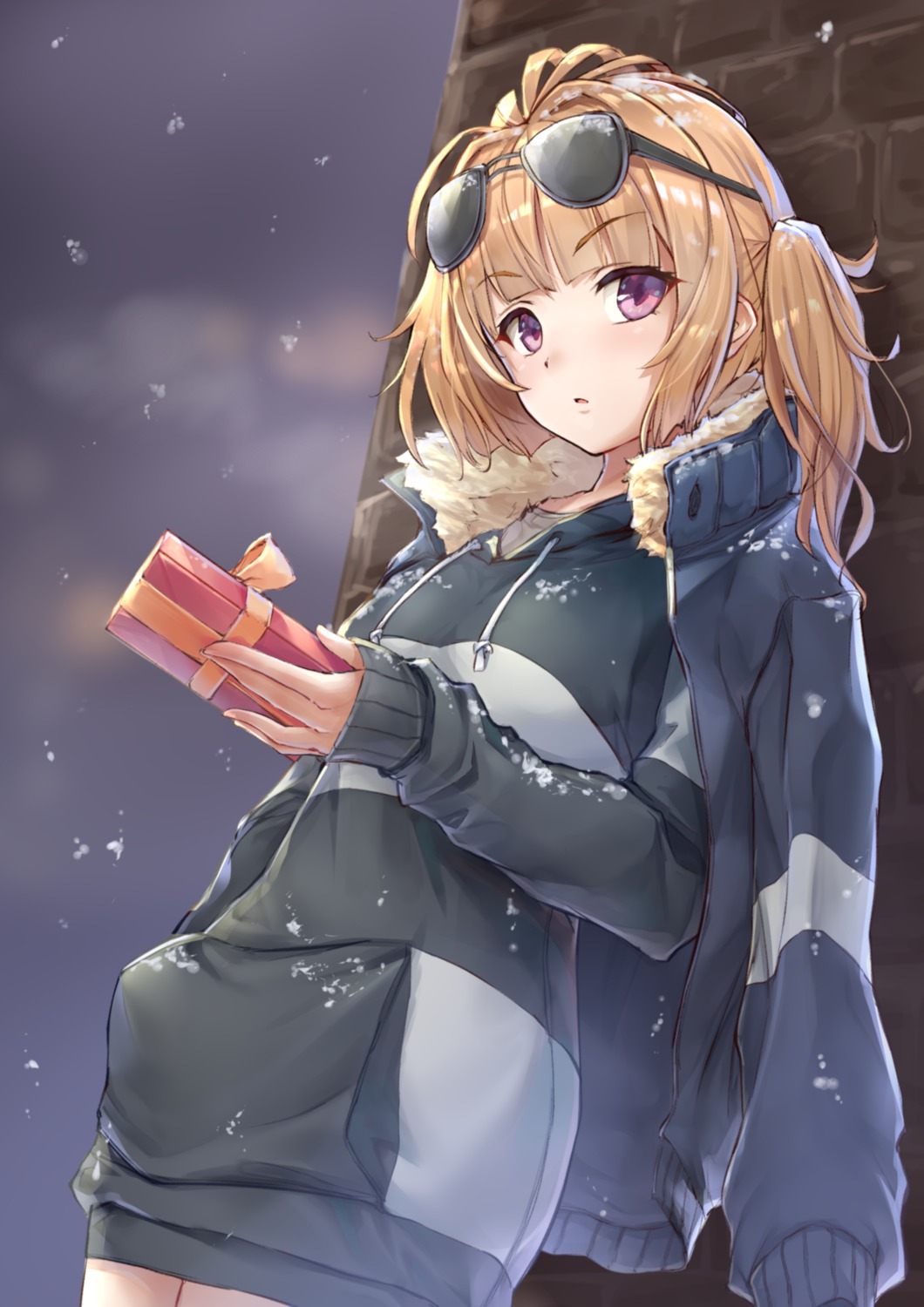dress, girls_frontline, grizzly_mkv_(girls_frontline), megane, potato_tacos, sweater, valentine