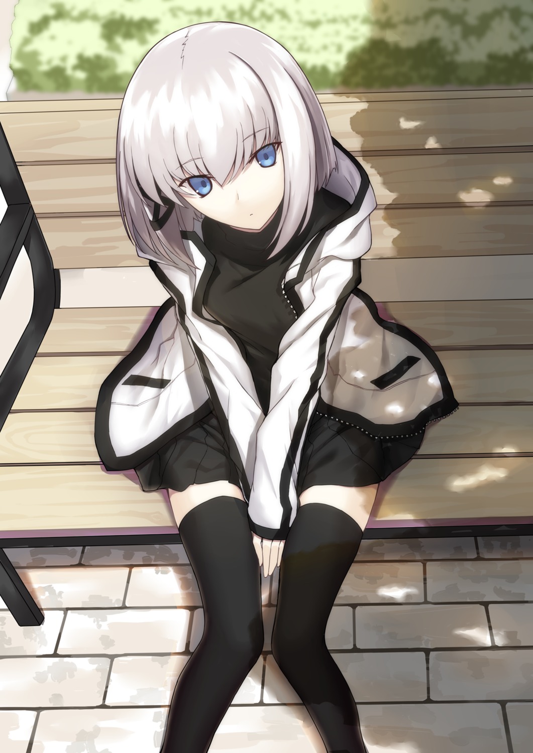 kauto, sweater, thighhighs
