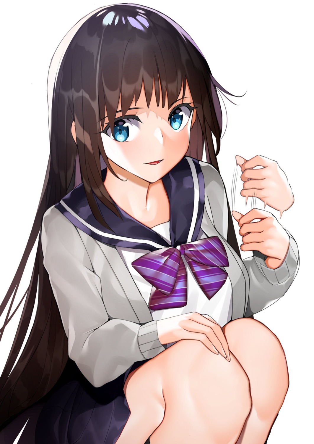 mairudo_(mildcoffee1117), seifuku, skirt_lift, sweater