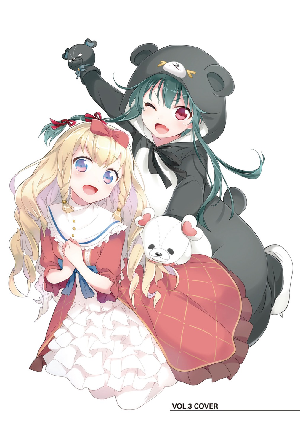 029, animal_ears, kuma_kuma_kuma_bear, noire_foschurose, pajama, tail, yuna_(kuma_kuma_kuma_bear)