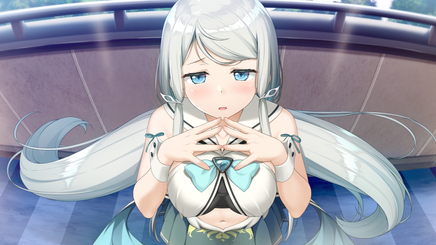 breast_hold, cube, game_cg, kamisama_no_youna_kimi_e, kantoku, tsukuyomi_(kamisama_no_youna_kimi_e)
