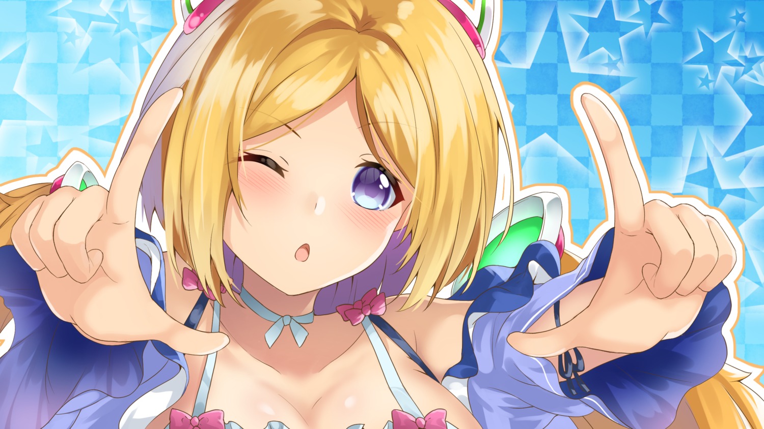 aki_rosenthal, cleavage, enatsu, hololive, wallpaper