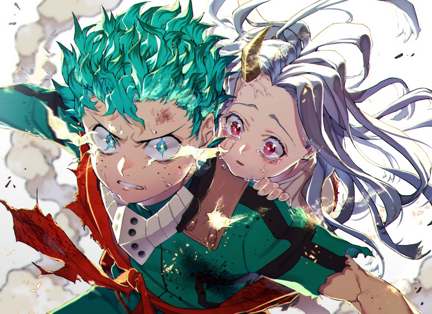 boku_no_hero_academia, eri_(boku_no_hero_academia), horns, midoriya_izuku, muyukikiyoshi11521