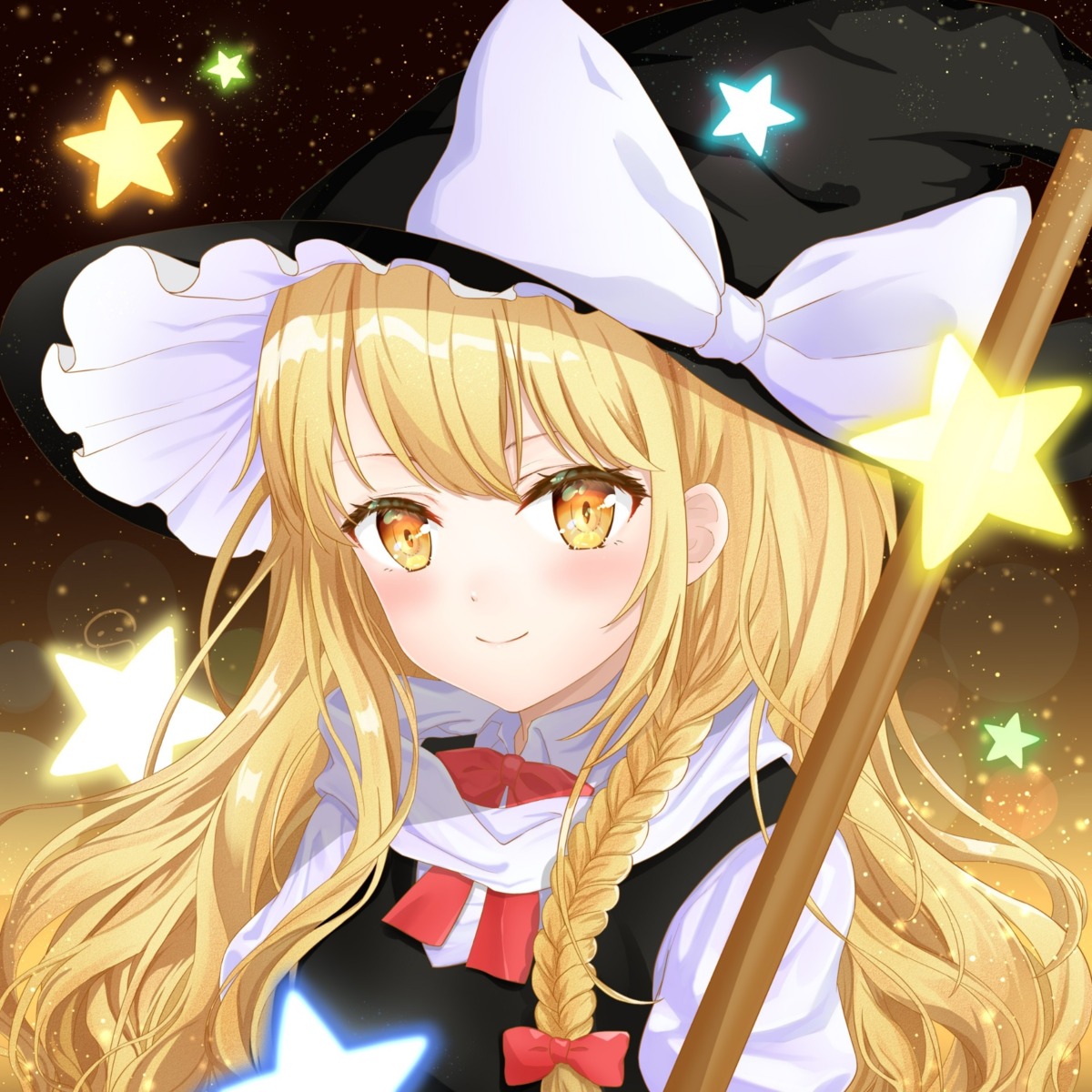 hei_kuang_jun, kirisame_marisa, touhou, witch