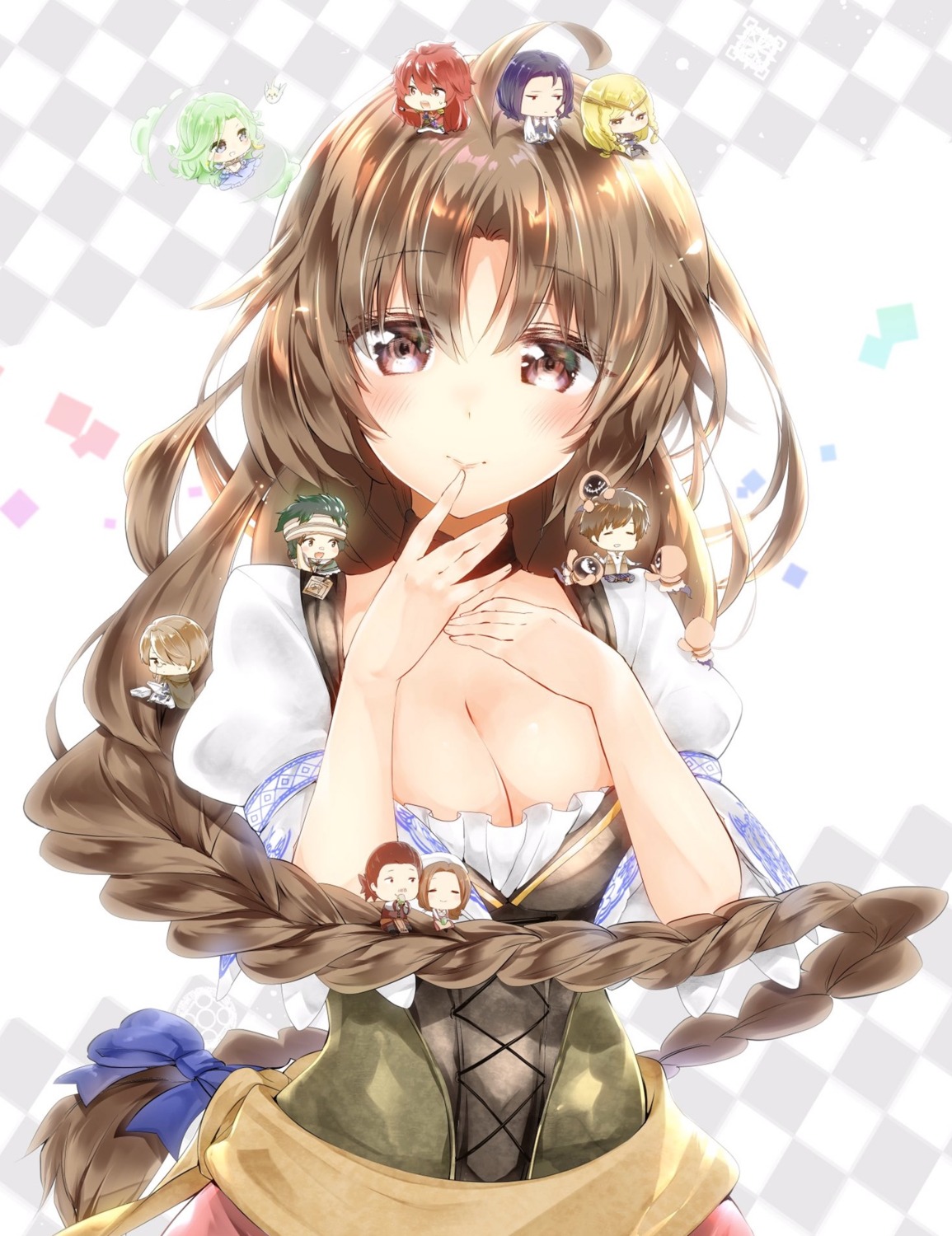 chibi, cleavage, dress, kaiko_sareta_ankoku_heishi_(30-dai)_no_slow_na_second_life, marika_(ankokuheishi), rurekuchie